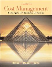 Cover of: Cost Management by Ronald W. Hilton, Ronald Hilton, Michael Maher, Frank Selto