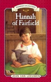 Cover of: Hannah of Fairfield: Pioneer Daughters #1 (Chapter, Puffin)