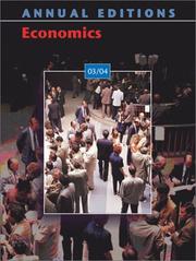 Cover of: Annual Editions: Economics 03/04