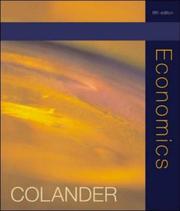 Cover of: Economics by David C. Colander, David C. Colander