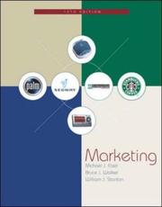 Cover of: Marketing W/Student CD-ROM and PowerWeb by Michael J. Etzel, Bruce J. Walker, William J Stanton, Michael Etzel, Bruce Walker, William Stanton