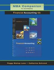 Cover of: MBA Companion to accompany Financial Accounting
