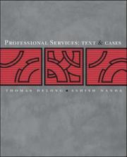 Front cover of Professional Services by Thomas J. DeLong