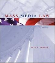 Cover of: Mass Media Law, 2003 Edition, with Free Student CD-ROM by Don R. Pember