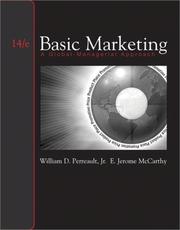 Cover of: Basic Marketing Student Pkg #1 (Text, Student CD-ROM, PowerWeb, Apps '02-03) by Jr., William D. Perreault, E. Jerome McCarthy, Jr., William Perreault