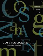 Cover of: Cost Management: A Strategic Emphasis