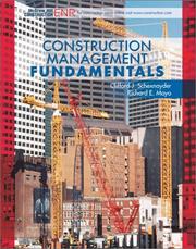 Cover of: Construction Management Fundamentals (Mcgraw-Hill Civil Engineering Series)