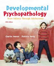Cover of: Developmental Psychopathology
