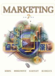 Cover of: Marketing by Roger A. Kerin, Eric N. Berkowitz, Steven W. Hartley, William Rudelius