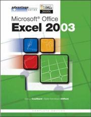 Cover of: Advantage Series: Microsoft Office Excel 2003, Complete  Edition (Advantage Series)