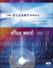 Cover of: Microsoft Office Word 2003 by Timothy J. O'Leary