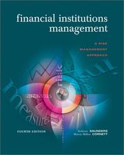 Cover of: Financial Institutions Management + S&P + Enron PowerWeb by Anthony Saunders, Marcia Millon Cornett