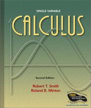 Cover of: Calculus by Robert Thomas Smith, Roland B. Minton