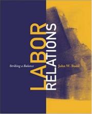 Cover of: Labor Relations by John W. Budd
