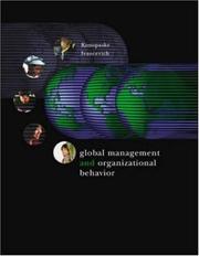 Cover of: Global Management and Organizational Behavior by Robert Konopaske, John M. Ivancevich