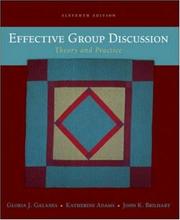 Cover of: Effective Group Discussion: Theory and Practice