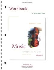 Cover of: Workbook Music in Theory and Practice Vol 1 plus Finale software