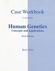 Cover of: Case Studies Workbook to accompany Human Genetics | Ricki Lewis