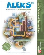 Cover of: Aleks Users Guide by Aleks Corporation