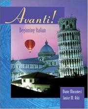 Cover of: Avanti!: beginning Italian