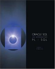 Cover of: Oracle SQL and Introductory PL/SQL by Linda Preece