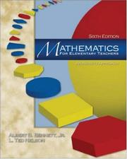Cover of: MP: Mathematics for Elementary Teachers by Albert B. Bennett, Ted Nelson, Albert Bennett