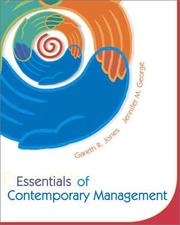 Cover of: Essentials of Contemporary Management by JONES