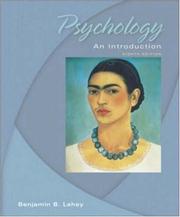 Cover of: Psychology by Benjamin B. Lahey, Benjamin Lahey