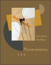 Cover of: Microeconomics by Paul Anthony Samuelson, William D. Nordhaus, Paul Anthony Samuelson, William D. Nordhaus