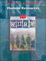 Cover of: Annual Editions: Human Resources 04/05 (Annual Editions)