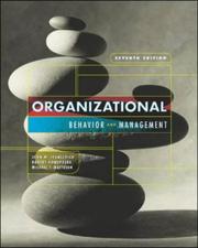Cover of: Organizational Behavior and Management by John M. Ivancevich, Robert Konopaske, Michael T. Matteson, John Ivancevich, Michael Matteson