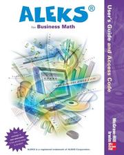 Cover of: ALEKS for Business Math User Guide and Access Code Mandatory Package-Standalone