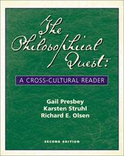 Cover of: The philosophical quest: a cross-cultural reader
