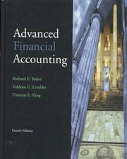 Cover of: Advanced financial accounting