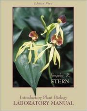 Cover of: Laboratory Manual to accompany Introductory Plant Biology by Kingsley R. Stern