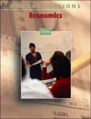 Cover of: Annual Editions: Economics 05/06 (Annual Editions : Economics) by Don Cole