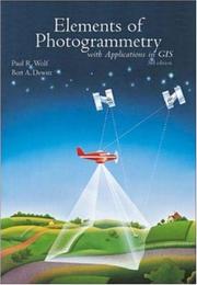 Cover of: Elements of photogrammetry by Paul R. Wolf