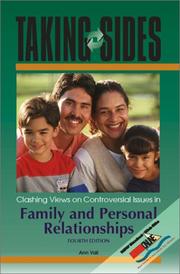 Cover of: Taking Sides: Clashing on Controversial Issues in Family and Personal Relationships, 4/e