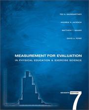 Cover of: Measurement for Evaluation in Physical Education and Exercise Science with Powerweb Bind-in Passcard by Ted A. Baumgartner, Matthew T. Mahar, David A. Rowe, Ted Baumgartner, Matthew Mahar, David Rowe, Andrew Jackson