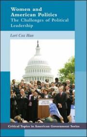 Cover of: Women and American politics: the challenges of political leadership