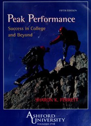 Peak Performance by Sharon K. Ferrett, Sharon Ferrett, Ferrett