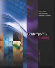 Cover of: Contemporary Editing with Free Student CD-ROM