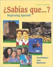 Cover of: ¿Sabias que...? Student Edition Prepack by Bill VanPatten, James F. Lee, Terry L. Ballman, James Lee