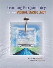 Cover of: Learning Programming Using Visual Basic .NET w/ 5-CD VB .NET 2003 software by William E Burrows