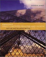 Cover of: Intro to Object-Oriented Analysis and Design with UML CD | Stephen R. Schach