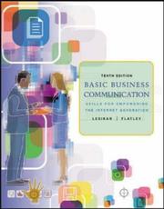 Cover of: Basic Business Communication by Raymond V. Lesikar, Marie E. Flatley