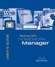 Cover of: McGraw-Hill's Homework Manager User's Guide and Access Code to accompany Financial Accounting by Robert Libby