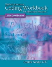 Cover of: Medical Insurance Coding Workbook by Cynthia Newby, Joanne Valerius, Cynthia Newby, Joanne Valerius