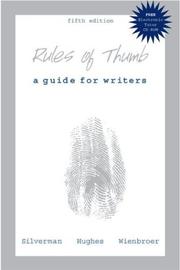Cover of: Rules of Thumb, 2003 MLA Update Version and Electronic Tutor CD-ROM by Jay Silverman, Elaine Hughes, Diana Roberts Wienbroer