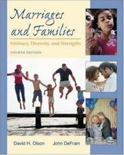 Cover of: Marriages and Families by David H. Olson, John DeFrain, David Olson